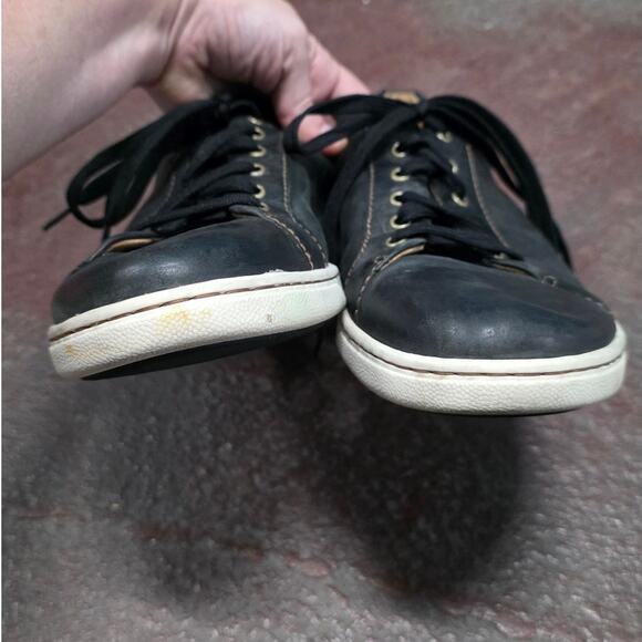 Born Allegheny II Men size 10.5 M black leather sneaker low top casual lace up main image 8